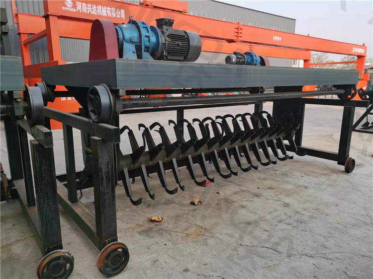 加工雞糞有機肥槽式翻拋機