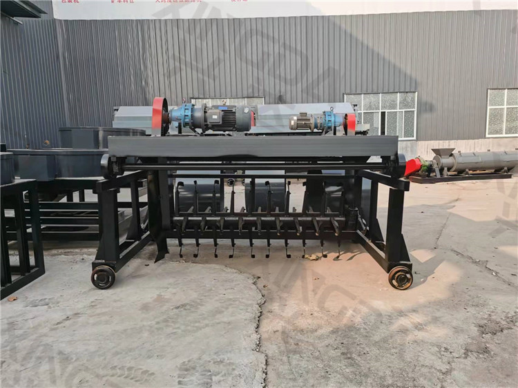 加工雞糞有機肥槽式翻拋機