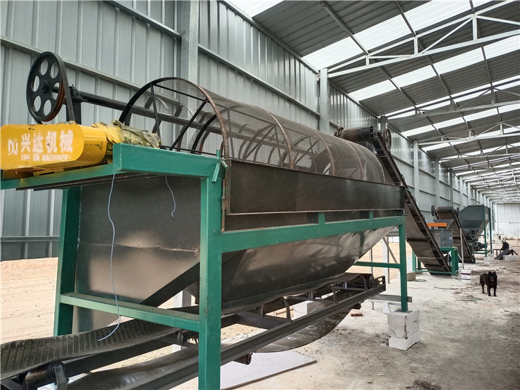 雞糞加工有機(jī)肥生產(chǎn)線設(shè)備 肥料顆粒篩分機(jī) 滾筒篩分物料機(jī)